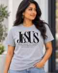 Jesus Name Above All Names Christian T-Shirt, Philippians 2:9 Bible Verse Tee