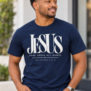 Jesus Name Above All Names Christian T-Shirt, Philippians 2:9 Bible Verse Tee
