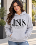 Jesus Name Above All Names Christian Hoodie, Philippians 2:9 Bible Verse