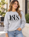 Jesus Name Above All Names Christian Crewneck Sweatshirt, Philippians 2:9